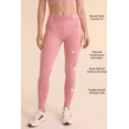 thumbnail image 5 of Women’s Melange Moisture Wicking Legging, Comfortable Activewear Stretch Pants, 5 of 6