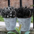 thumbnail image 5 of Viworld 12 Bundles Black Artificial Flowers, Fake Outdoor UV Resistant Plants Faux Plastic Greenery Shrubs Indoor Outside Hanging Planter Home Kitchen Office Wedding, Garden Decor (Black Eucalyptus), 5 of 6