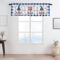 thumbnail image 2 of D Polyester Window Valance 17 72X53 94 Inches Gnome Pattern Rod Pocket Curtain For Kitchen Bathroom Living Room Decor, 2 of 6