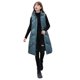thumbnail image 3 of Gibobby Chamarra acolchada para mujer, Chaleco Largo de Plumas para Mujer, Elegante Chaleco Largo de Plumas con Capucha para Invierno(Verde,G), 3 of 5