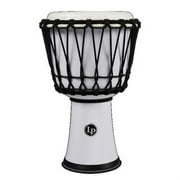 LP World Rope-Tuned Circle Djembe, 7 in. White