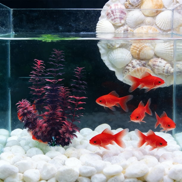 Plantas de acuario de plástico flexible para agua dulce y decoración de acuarios de agua salada