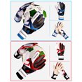 thumbnail image 4 of Guantes de fútbol acolchados para jóvenes con agarre flexible y palma para linieros de fútbol y porteros, 4 of 8