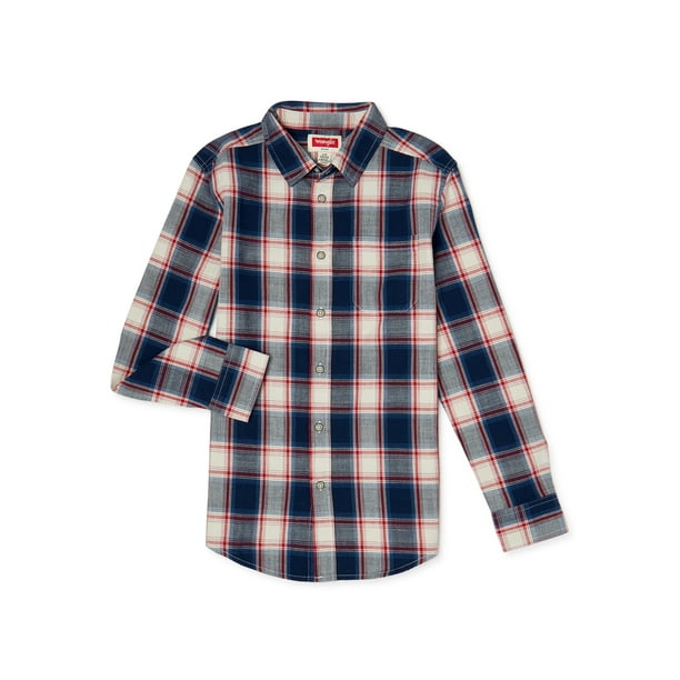 wrangler button up shirts walmart