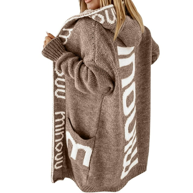IROINID Veste Anorak pour Femmes à Manches Longues avec Imprimé, Veste Ample avec Poche Zippée
