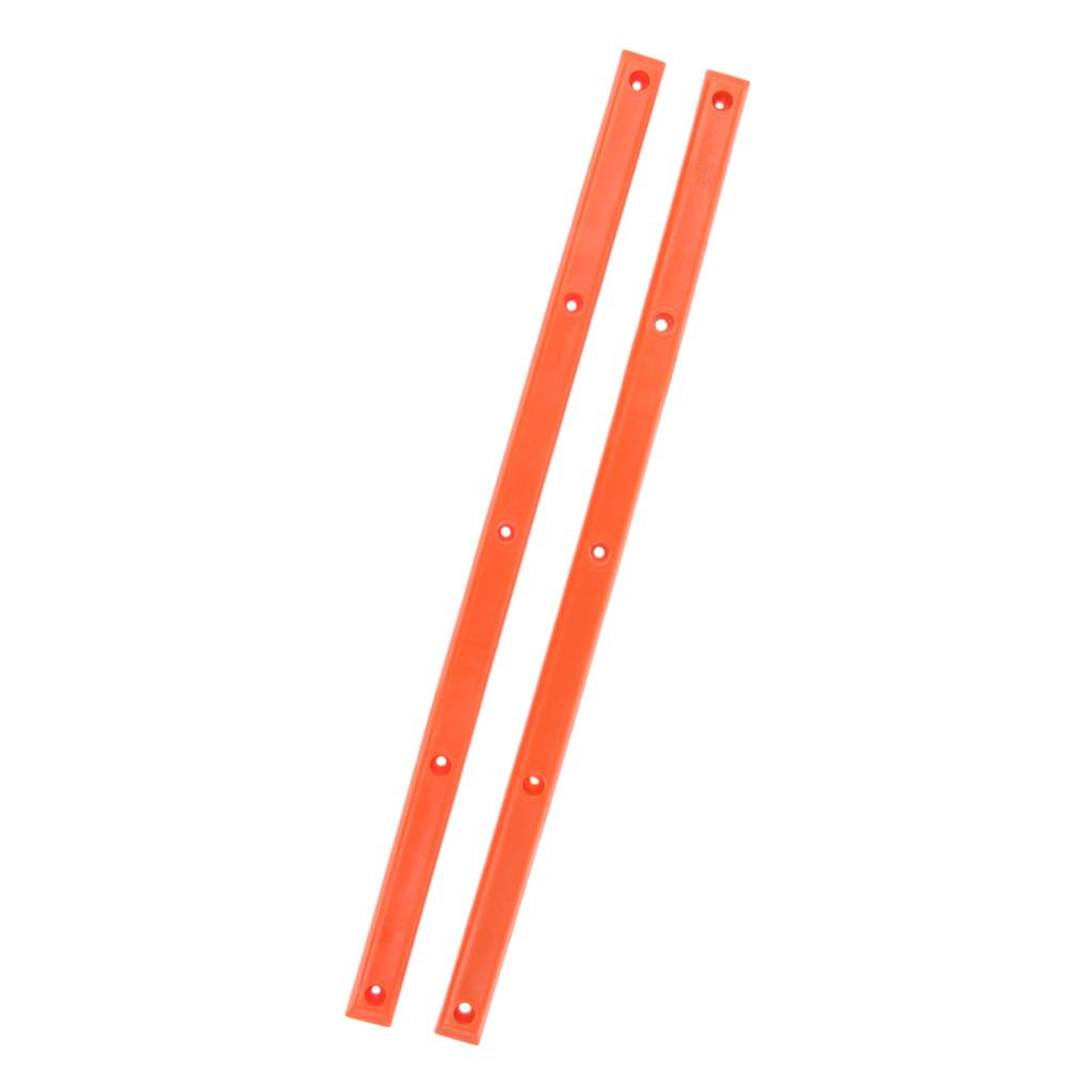 1   Pair   Anticollision   Rib   Strip   Strap   Skateboard   Rails   With   10 