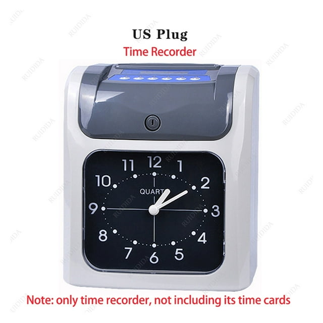 Electronic Time Recorder Employee Time Recording Attendance Machine Time Clock Recorder Attendance Time Card For Time Recorder ,Easy to Use