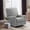 Gray, variant on Karkanic 360° Swivel Rocker Recliner  for Bedroom | Glider | Rocking Chair | High Back, Deep Seat | Living Room Beige