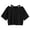 V116 Black, variant on Angala Ladies Tees V Neck Short Sleeve Solid Color Cold Shoulder Blouse Summer Loose Breathable Fashion Womens Shirts Size L Black