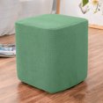 thumbnail image 4 of Square Ottoman Covers Decorive Footstool cover for Room Green, 4 of 7