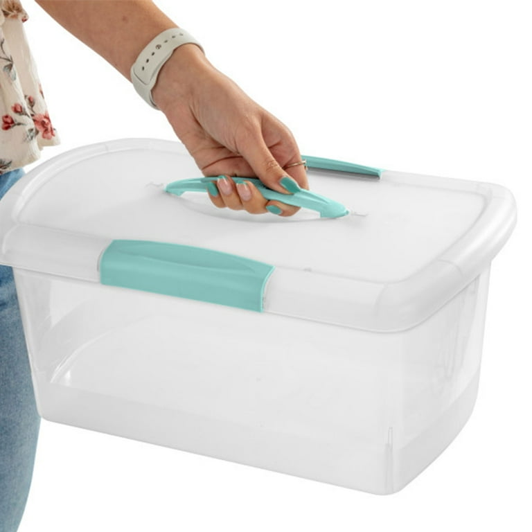 Sterilite Medium Nesting ShowOffs Clear Plastic Containers with