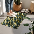thumbnail image 4 of Yellow Lemon Fruit Flowers Black Pattern Door Rugs,Washable Non Slip Door Mats Indoor,Decorative Door Mats,Entry Mat Indoor for Entrance,Bedroom,Kitchen,Bathroom,16"x24", 4 of 6