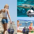 thumbnail image 5 of Herunwer Mesh Beach Bag Waterproof Sandproof Tote Bags Swimming Pool Bag Cruise Beach Essentials for Vacation Must Haves, 5 of 7