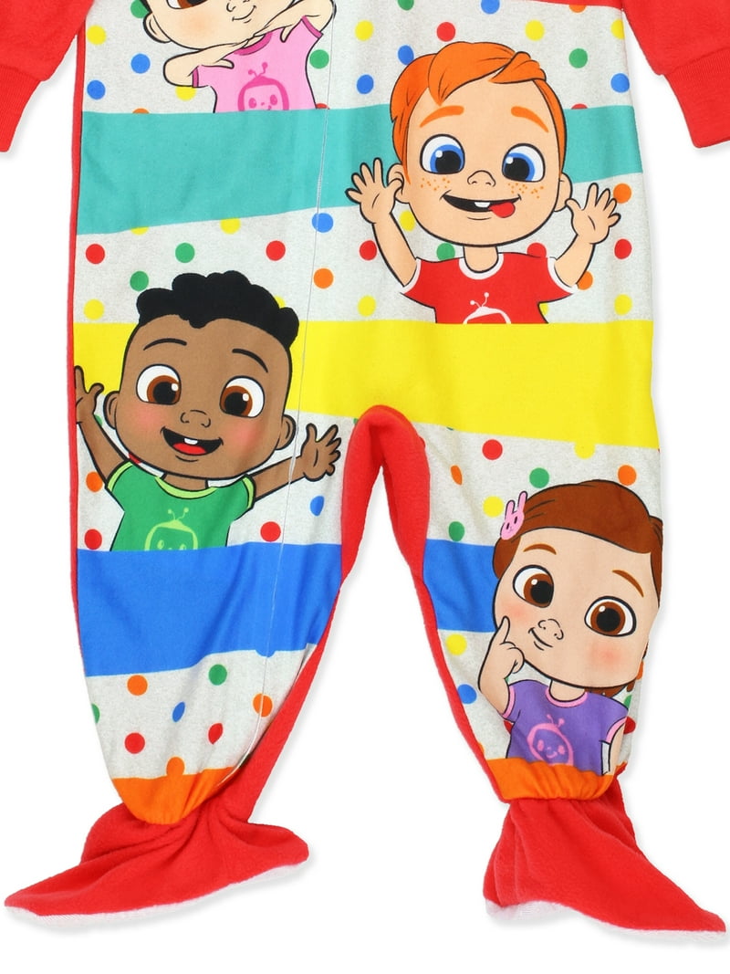 CoComelon Pigiama Completo Bambina Con Personaggi J.J. E Famiglia, Cotone Morbido, Lavabile