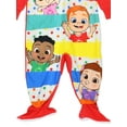 thumbnail image 4 of Cocomelon Characters Toddler Kids Soft Fleece Footed Pajama Sleeper, Size 2T, 4 of 7