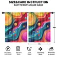 thumbnail image 2 of Blackout Kids Curtains,Colorful Tie Dye Flow Ball Pattern Childrens Insulated Curtains Set Of 2,Bedroom Essentials,Toddler Room Decor 42"x54", 2 of 5