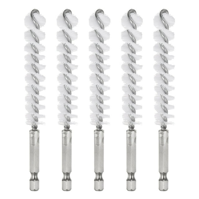 5 Piezas Cepillo de Nylon para Limpiar Tubos de 13 mm de Diámetro con Mango y Varilla de Alambre Torcido de 1/4 de Pulgada