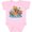 AD-Pink, variant on Noah's Ark Animals Boys or Girls Baby Bodysuit