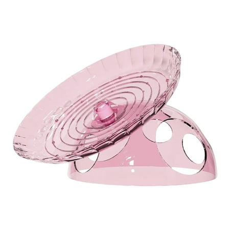 Bvdfgk Hamster Exercise Wheel PET Material Silent Running Hideout House Accessories for Pink
