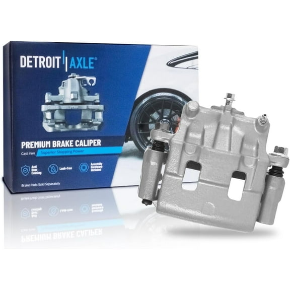 Detroit Axle - Front Left Brake Caliper w/ Bracket for 11-14 Ford Edge Lincoln MKX 07-15 Mazda CX-9