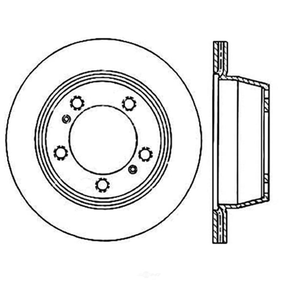 Centric 228.37047 Disc Brake Rotor Fits select: 2013-2015 PORSCHE BOXSTER, 2014-2015 PORSCHE CAYMAN