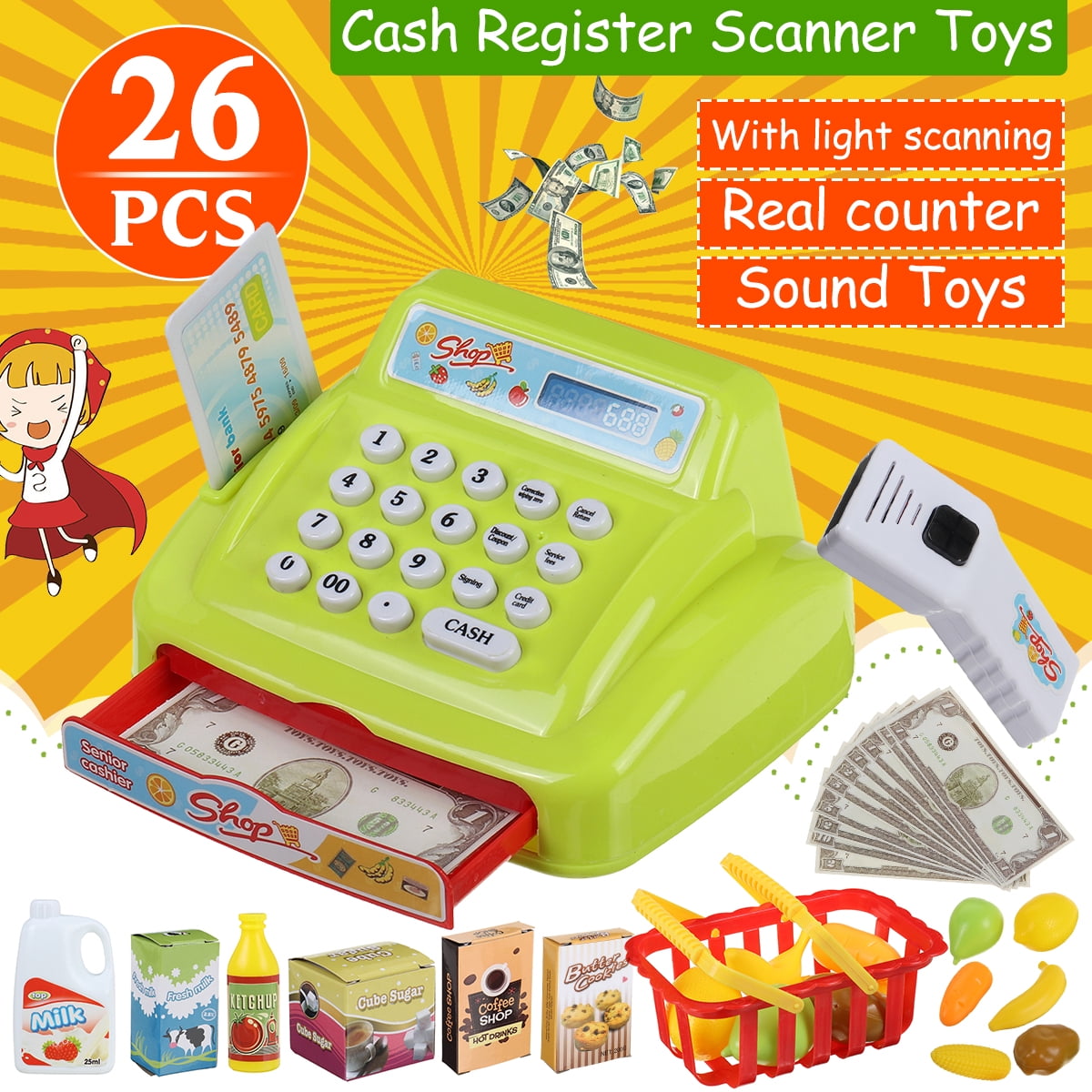 Children's Pretend To Play Supermarket Simulation Smart ...