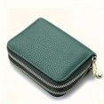 thumbnail image 1 of HLONK Classic Double Zipper Coin Purse  Solid Color Coin Purse  Clutch Credit Card Holder For Women, 1 of 7