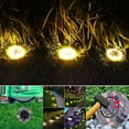thumbnail image 4 of Litom 8 LED Solar Powered Lights Outdoor Ground Lights,IP68 Waterproof Solar Garden Lights for Pathway Yard Walkway Patio Lawn Path,1 PCS, 4 of 7