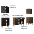 thumbnail image 4 of Cocina Integral 233cm Marrón/Negro Emilly Madesa 01, 4 of 11