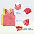 thumbnail image 3 of Unique Bargains 12 Pack Adults Sport Polyester Soccer Jersey Training Mesh Scrimmage Vests Yellow, Red, 3 of 7