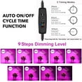 thumbnail image 3 of BN-LINK LED Grow Lights for Indoor Plants, Grow Light Full Spectrum Auto ON/Off with 3/9/12H Timer, 4 Heads Clip On Plant Grow Light with 9 Dimmable Brightness, 3 of 7