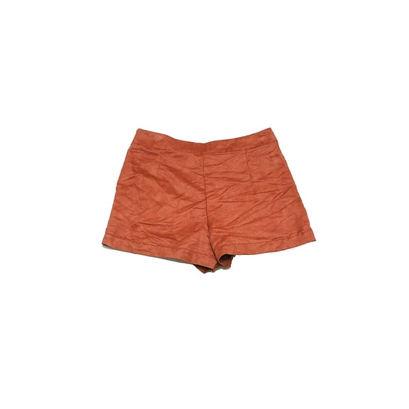 Sanctuary Womens Brown Faux-Suede Shorts 32