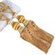 thumbnail image 3 of Alzapaños con hebilla para cortinas con borlas de bola para colgar, hechos a mano, con hebilla trenzada, para cortinas, tratamientos de ventanas para el hogar, paquete de 2 (dorado), 3 of 5