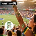 thumbnail image 3 of Bandera temporal con tatuajes INKARTLINK, 3 hojas, para Brasil, 3 of 7