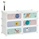 thumbnail image 1 of SONGMICS Estantería Modular Infantil de 6 Cubos, Zapatero Infantil, 43 x 31 x 105 cm, Armario Modular, para Ropa, Juguetes, Blanco, 1 of 5