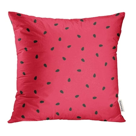 

USART Pink Summer Watermelon with Black Seeds Red Fruit Melon Girl Cute Simple Baby Pillowcase Cushion Cases 16x16 inch