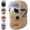 Beige, variant on Unisex Outdoor Biking Hat with Goggles 5-in-1 Fleece Hat and Neck Warmer Winter Hood Casual Style Thick Inner Lining Fleece Padding Full Face Coverage Warm Winter Sports & Outdoor Accessory