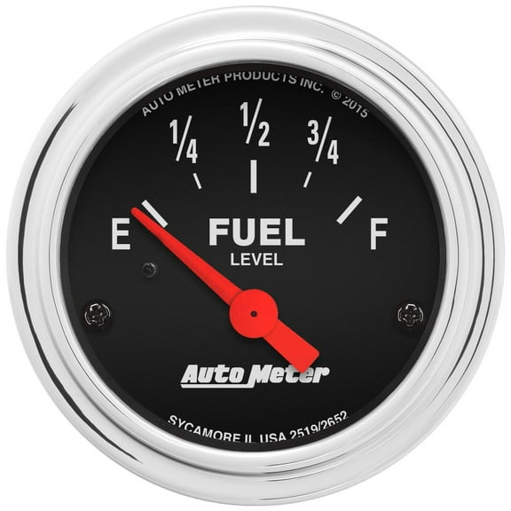 AutoMeter 2519 Traditional Gauge Fuel Level GAUGE Fits 2021 Chevrolet Silverado 1500