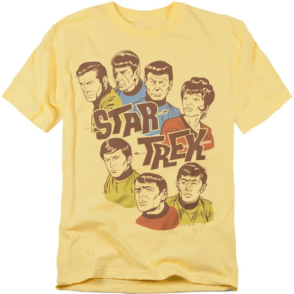 Star Trek - Retro Illustrated Crew - Short Sleeve Shirt - XXX-Large