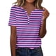 thumbnail image 1 of mfyjkho Tops Elegantes Para Mujer, Camiseta De Manga Corta Con Cuello En V Y Estampado Para Mujer, Top Holgado, Top De Manga Corta Tops Para Hacer Ejercicio Xxl, 1 of 7