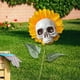 thumbnail image 5 of Girasol de cabeza de calavera Cabeza De Calavera De Girasol De Halloween Decoración De Jardín Estatuas Adornos De Una Sola Cabeza B Magideal Girasol de cabeza de calavera, 5 of 6