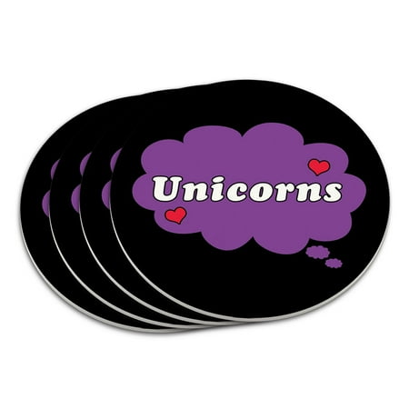 

Dreaming of Unicorns Purple Coaster Set