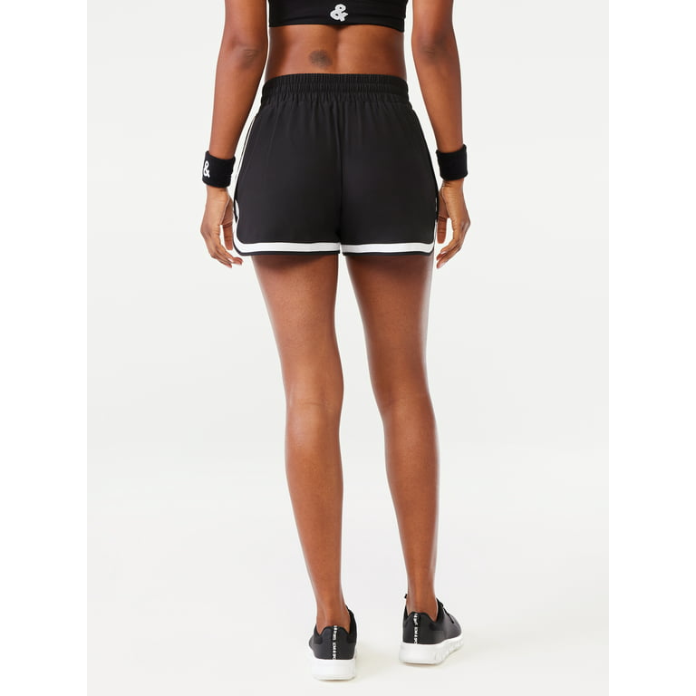 Love & Sports Women's Running Shorts with Brief Liner, Sizes XS-3XL 