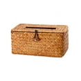 thumbnail image 3 of Rectangular Woven Tissue Box Cover,Decorative Seagrass Wicker Tissue Box Holder,Rustic Tissue Holder, 3 of 7