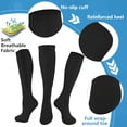 thumbnail image 4 of 2 Pairs Zipper Medical Sport Copper Compression Socks With Anti-slip Silicone for Women & Men Circulation 15-20 mmHg is Best Support for Athletic Running Cycling, Nursing, Travel, 4 of 6