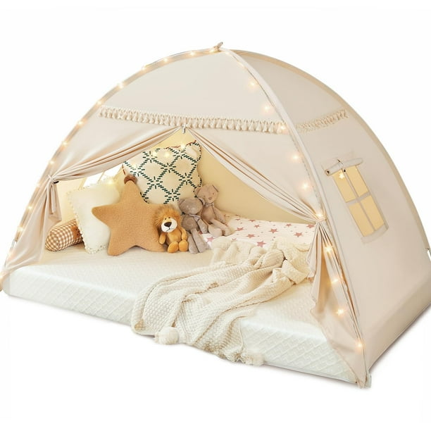 Carpa para Cama Infantil Sumbababy con Luces y Banderines para Niños Pequeños