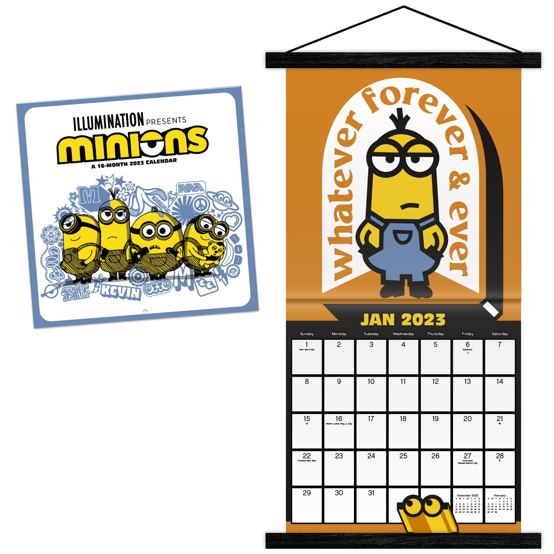 Trends International 2023 Minions The Rise of Gru Wall Calendar