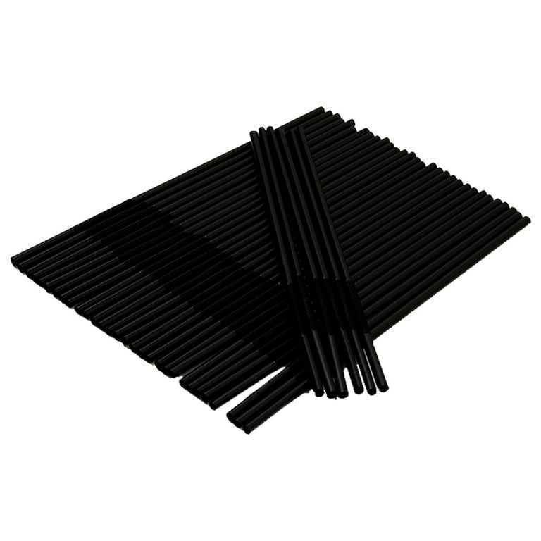 400pc Clear Plastic Straws - Flexible Individually Wrapped BPA