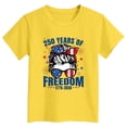 thumbnail image 4 of Toddler Girls 250th America Anniversary T Shirt Patriotic US Veteran Print Comfortable Tee Stylish Short Sleeve Tops for US 250th Anniversary Gibobby,1-2 Years,Yellow, 4 of 4