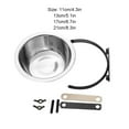 thumbnail image 3 of tredstone Convenient And Sturdy Pet Bowl For Feeding Silver Stainless Steel Is Sturdy 21CM 1Set, 3 of 6